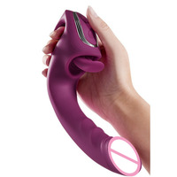 G-Punkt-Vibrator mit Leckzunge, Klitoris-Stimulator, Wasserdichtes Sexspielzeug für Frauen