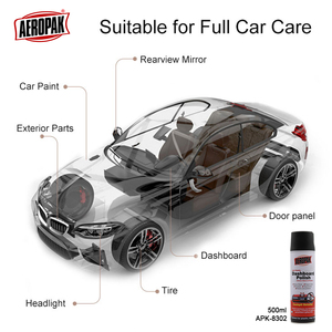 Aeropak 500ml aérosol voiture soins tableau de bord vernis Spray nettoyant intérieur Anti-âge protection cire Cockpit Detailer pour automobile - Product Image 3