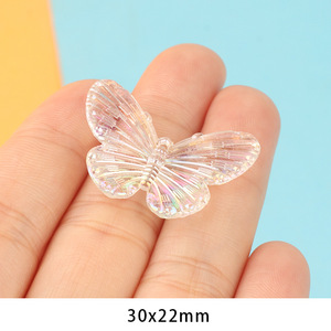 Màu Bướm Ma Thuật Lá Dạng Hạt Mặt Dây Chuyền Tự Làm Handmade Bông Tai Phụ Kiện Chất Liệu Nước Epoxy Acrylic Quyến Rũ - Product Image 2