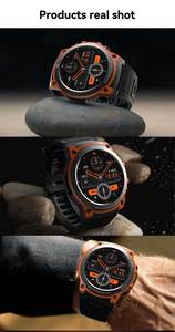 Sport extérieur montre intelligente <span class=keywords><strong>2023</strong></span> grand écran AMOLED montres intelligentes pour hommes mode IP68 400MAH BT appel smartwatch - Product Image 3