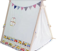 Tente de jeu pliable écologique pour tout-petits en toile de coton, jouet sportif pour garçons et filles, tipi de jeu