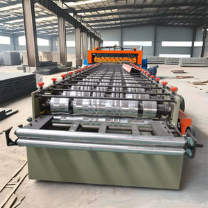 0,4-0,7 mm Dicke große Welle glasierte Fliesen Schrittfliesenrolle-Formmaschine für den Gebrauch auf Dächern - Product Image 1