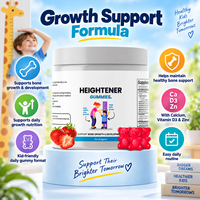 Gummies OEM ODM pour la croissance osseuse des enfants avec Calcium D3 K2 Zinc & Collagène pour les 5 ans et plus – Complément alimentaire pour un développement sain