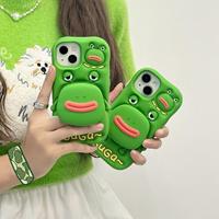 Coque de téléphone Lonely Frog Stand, Housse antichoc pour iPhone 12/13/14/15/17 Pro Max