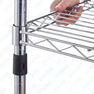 מפעל 4/6 שכבות פלדה אחסון חבל כרום מתלה מדפים יחידת מתכת מוסך מדפי חוט מדף מטבח - Product Image 3