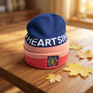 Gorro de Punto Corto de Pescador para Invierno, Gorro de Punto Estampado Personalizado, Gorro de Acrílico con Puño - Product Image 5