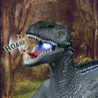 MILI 2.4g Simulation Marche Robot 3D Modèle Télécommande Rc Électrique Dinosaure Jouet Avec Lumières et Sons