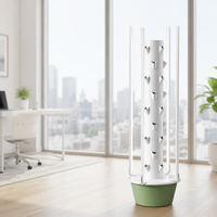 Système d'agriculture verticale Tru-Spring TSP-LED-L 11 à 11 couches anti-UV en HDPE/ABS pour serre domestique