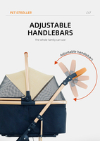 Poussette de luxe à 4 roues pour petit animal de compagnie pour chat/animal de compagnie poussette de voyage pliante petit chien pour animal de compagnie/vente en gros poussette pour chien porte-animal de compagnie