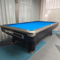 Table de billard américaine de qualité commerciale 9 boules, surface en ardoise 8/9 pieds et système de retour de billes