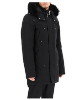 Manteau d'hiver pour homme, parka chaude en duvet avec capuche en fourrure, veste épaisse matelassée pour homme
