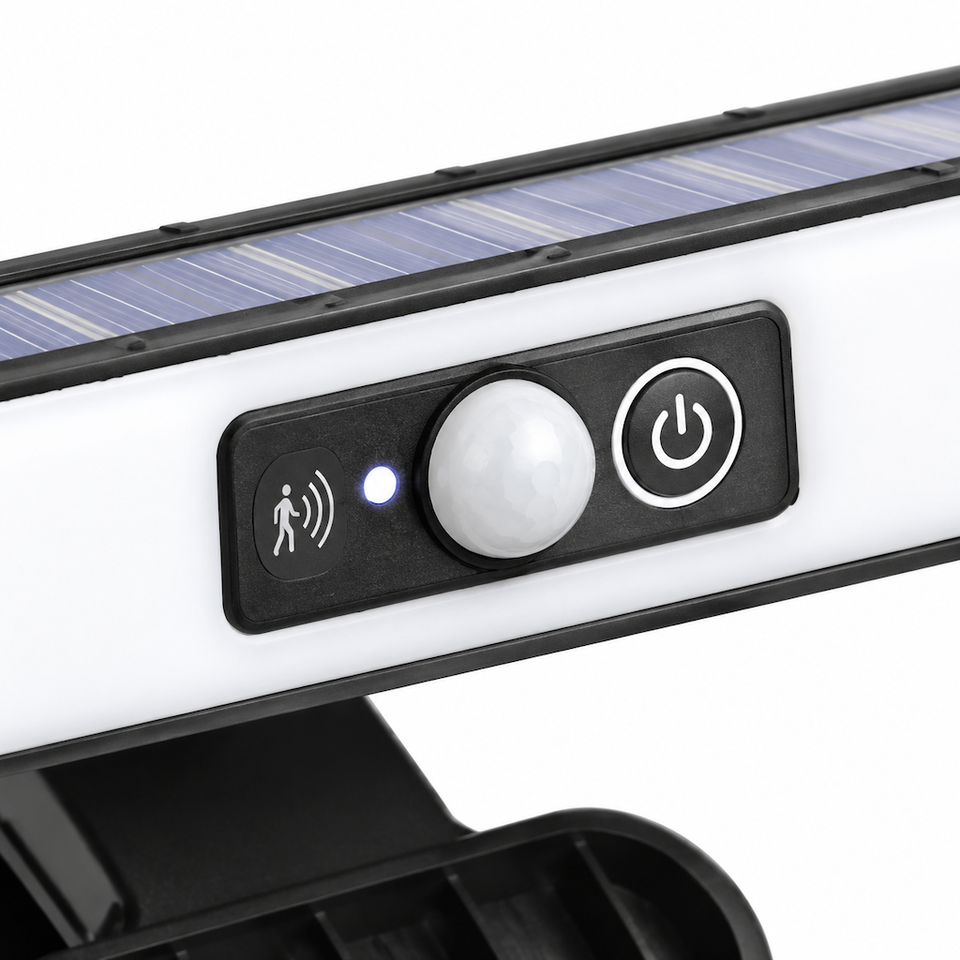 36 LED Solar Clip on Light Bar with PIR Motion Sensor for Garden Fence ...