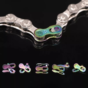 RIDERACE 멀티 컬러 체인 퀵 링크 <span class=keywords><strong>8</strong></span>/9/10/11/12 스피드 사이클링 슈퍼 라이트 레인보우 퀵 릴리스 매직 버클 로드 바이크 - Product Image 6