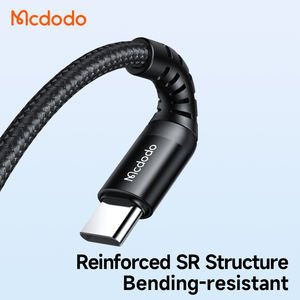 สายชาร์จ <span class=keywords><strong>Mcdodo</strong></span> 564 ทนทาน 60W ชาร์จเร็ว รองรับ PD ความยาว 0.2 ม./1 ม. สายไนลอนหุ้มโลหะ ทนทาน หัว USB-C สำหรับแล็ปท็อป แท็บเล็ต และโทรศัพท์ - Product Image 3