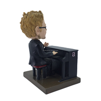 Figurines de tête de poupée en résine Sir Elton John de haute qualité personnalisées en gros pour la décoration