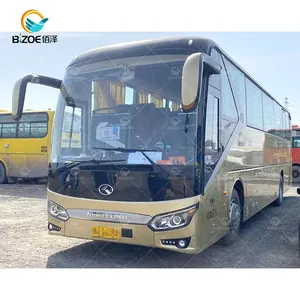 Ônibus usado Kinglong para venda, preço de ônibus turístico usado, 55 lugares, China