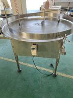 Table d'accumulation rotative automatique en acier inoxydable pour collecteur de bouteilles, avec alimentation réglable et moteur, garantie 1 an