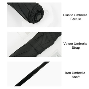 Paraguas automático de 23 pulgadas, impermeable, personalizado, para uso diario, protección solar y contra la lluvia, compacto, con impresión personalizada, plegable en 3 partes. - Product Image 3