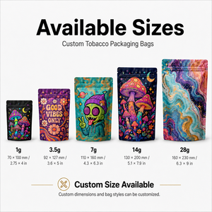 Bolsa de Mylar a Prueba de Olores con Forma Personalizada, Multiusos, 3.5g, Bolsa de Embalaje al por Mayor para Galletas, Hierbas, Tabaco, Flores Secas, Gomitas y Dulces - Product Image 5