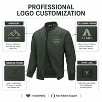 Veste bomber rembourrée légère pour homme, imperméable, coupe-vent, isolée, décontractée, zippée, avec plusieurs poches