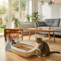 Litière pour chat naturelle OEM ODM personnalisée, sans poussière, biodégradable, de qualité alimentaire, 6L 7L, super absorbante, agglomération rapide