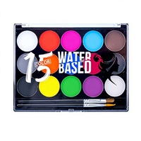 Peintures pour le corps à l'aquarelle, pigments hydrosolubles, peintures à l'huile 15 couleurs, pour scène, théâtre, danse, fête, visage, corps, gouache solide AC-8005 CN