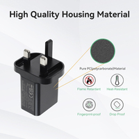 Chargeur mural rapide USB double port QC3.0 18W 20W PD Type C pour téléphone portable, compatible prises EU US UK AU