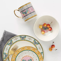 Mug en céramique fine de luxe, mosaïque dorée, bougie à mèche en bois, fournitures de fabrication de bougies DIY, carton pour la rentrée scolaire