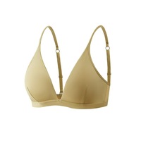 Soutien-gorge push-up sans armatures pour femme, modèle 6139 #   Soutien-gorge 3/4 à haute élasticité en tissu tricoté respirant avec bords ajustables en latex de gelée, taille plus