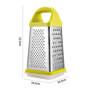 Rallador de Acero Inoxidable de 4 Lados con Recipiente Desmontable y Marcas de Medición, Rallador con Mango para <span class=keywords><strong>Cocina</strong></span> - Product Image 2