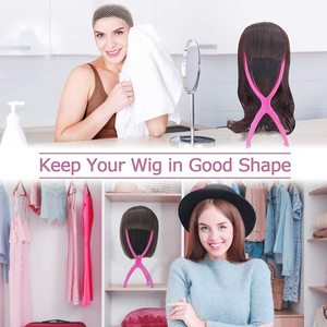 ขาตั้งวิกพลาสติกพับได้หลากสี ขายส่ง คุณภาพสูง ปรับระดับได้ พกพาสะดวก - Product Image 4