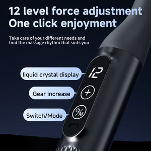 Ucuz elektrikli kas stimülatörü geri masaj tabancası uzun sap u-şekilli derin doku el Fascial silah - Product Image 3