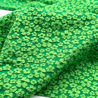 Tissu jacquard texturé à fleurs, densité 75*100, largeur 148 cm, 120 GSM, 100% polyester pour vêtements