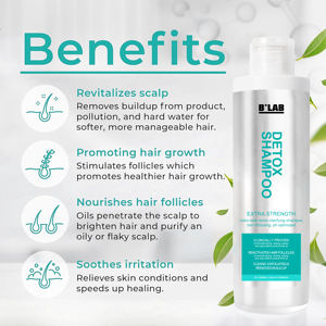 Nuovi arrivi Shampoo detergente profondo organico per la cura dei capelli per rivitalizza il cuoio capelluto nutre i capelli Shampoo Detox per la pulizia profonda del cuoio capelluto - Product Image 3