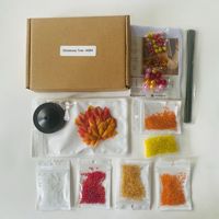 Mini sapin de Noël de bureau, kit DIY d'arbre de Noël perlé, ensemble de loisirs créatifs pour Noël et Halloween