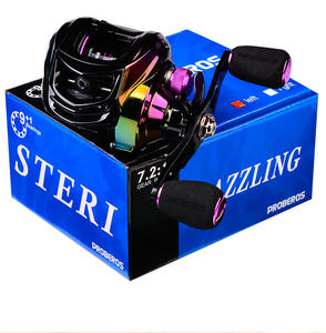 Carrete de Pesca de Agua Salada de Alta Velocidad 9+1BB al por Mayor de Fábrica, Molinete de Pesca, Carretes de Baitcasting con Sistema de Freno Magnético - Product Image 5