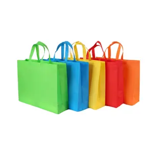 Stock Non Woven Color Carry Bag Custom Eco Heat Seal Ultrasonic Non Woven Fabric For Shopping