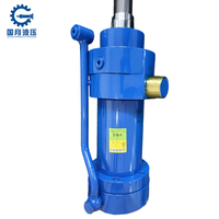 Cylindre hydraulique métallurgique haute pression à double effet en acier chromé dur avec encoche en fer