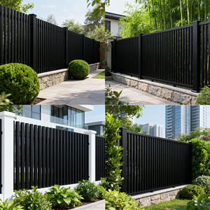 Portails automatiques électriques pour allées - <span class=keywords><strong>Portail</strong></span> <span class=keywords><strong>coulissant</strong></span> à cantilever en aluminium pour la confidentialité des propriétés, profilés en aluminium de qualité supérieure - Product Image 3