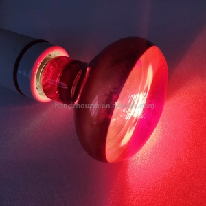 Bombilla calefactora infrarroja para reptiles, foco calefactor de vidrio rojo R80 de 75W y 100W para dragón barbudo - Product Image 4