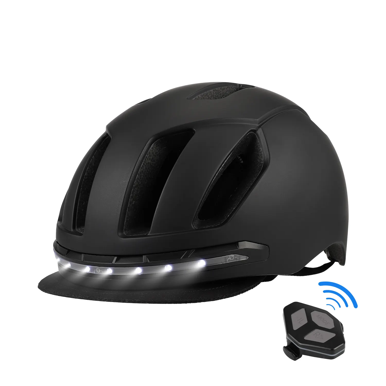 Urban LED Light Helmet Protective Bike Accessories for Xiaomi Electric Scooter Protection with Remote Control
