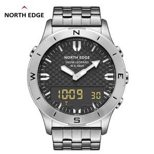 Noord Rand Sneeuw Luipaard Mannen Sport Waterdicht 50M Hoogtemeter Barometer Digitale Horloges Zaken Luxe Horloge Voor Mannen Kompas