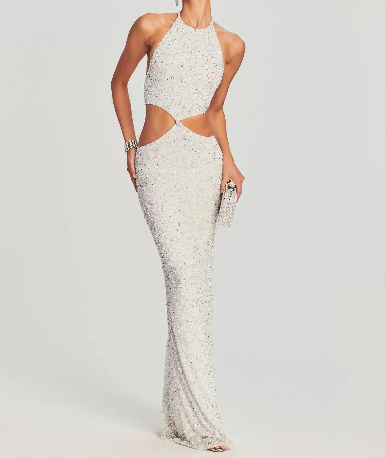 sequin evening dress