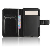 Étui portefeuille de luxe en cuir PU Crazy Horse pour téléphone Google Pixel Fold