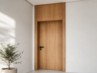 Porte intérieure creuse en WPC durable, imperméable et anti-termites, en composite bois-plastique pour projets sur mesure