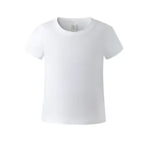 어린이 Unisex 티 짧은 소매 여름 T 셔츠 사용자 정의 로고 빈 아이 t 셔츠 인쇄 소년 소녀