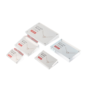 Moderno Plana Bevel Acrílico Frame Titular do cartão do lugar com <span class=keywords><strong>Display</strong></span> magnético Stand para Shopping <span class=keywords><strong>Clothing</strong></span> Brand <span class=keywords><strong>Store</strong></span> - Product Image 1
