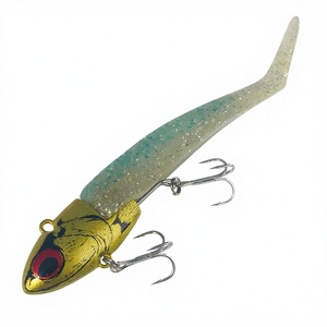 Leurre de pêche souple en plastique en forme de T, tête de jig coulante, vibreur pour eau salée, appât pour bar, fournisseur OEM - Product Image 2