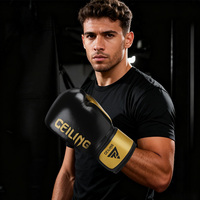 Gants de boxe Guantes De Boxeo personnalisés 16oz Gants de boxe Muay Thai de haute qualité avec logo personnalisé