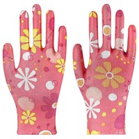 Service OEM, gants imprimés colorés, gants en nylon respirants antidérapants pour la maison, le jardin, les travaux de bricolage